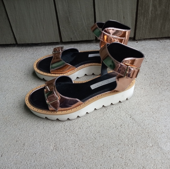 Stella Mccartney Odette Rose Gold  Sandals - Picture 6 of 11